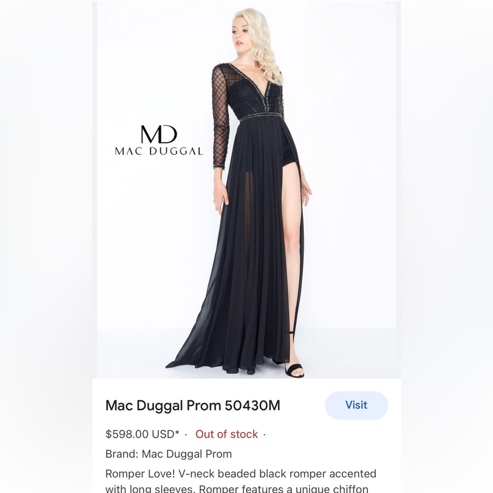 Prom Dress Mac Duggal designer dress prom, pageant, wedding, sweet 16